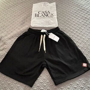 Casablanca Black Diamond Logo Patch Sweatshorts